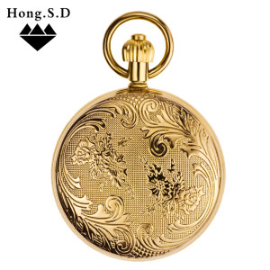 金属铜 秘密花园 自动机械怀表老上海男女复古翻盖古董表 照片diy