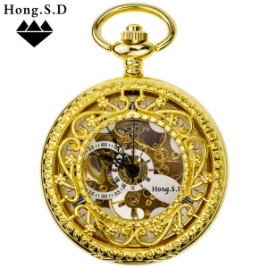 秘密花园男女全自动机械怀表复古老上海翻盖情侣护士表项链古董表