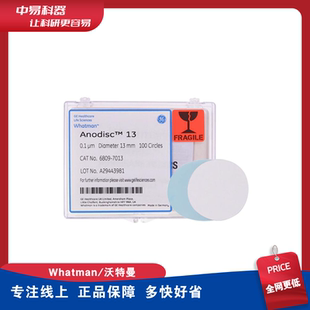 whatman无机氧化铝滤膜AAO双通道过滤膜纳米材料孔径无机膜AAO膜