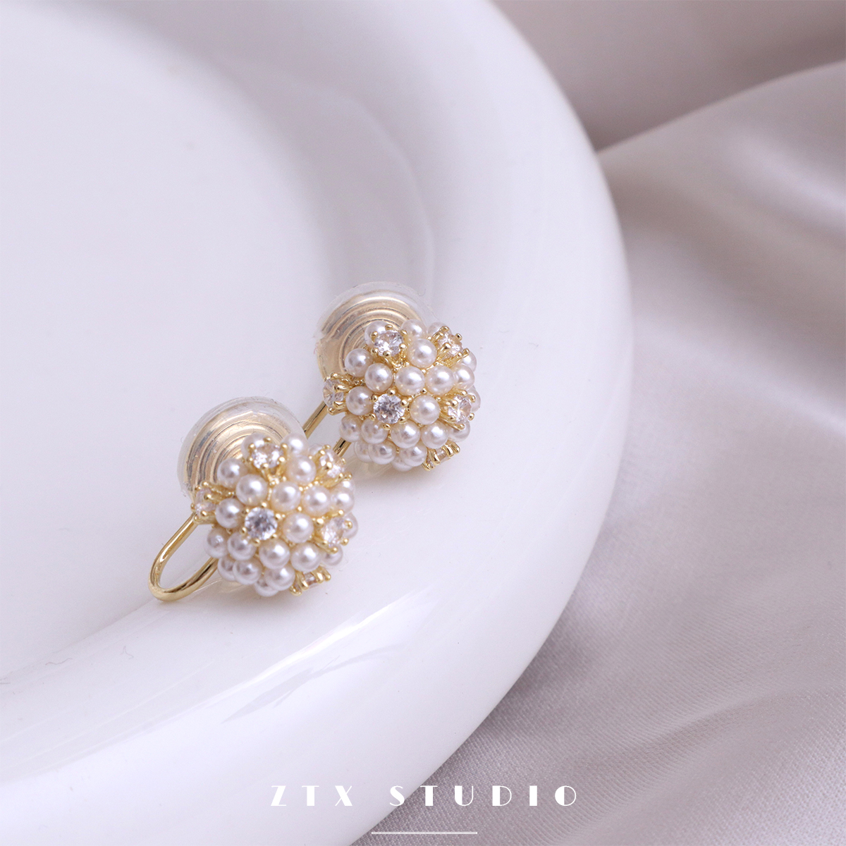 蚊香盘耳夹无痛稳固气质百搭