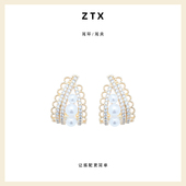 轻奢复古耳夹无耳洞女新款 法式 气质高级感耳饰无痛蚊香盘耳环耳钉