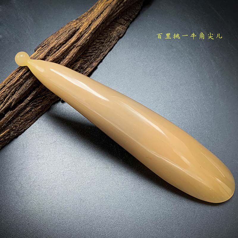 天然牦牛角刮痧板美容按摩刮痧筒