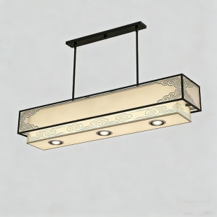 新中式餐厅吊灯禅意茶室灯宋代美学餐桌吧台灯中国风禅意茶室吊灯