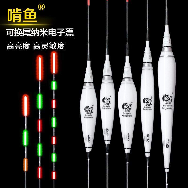 超亮醒目夜光漂啃鱼日夜两用