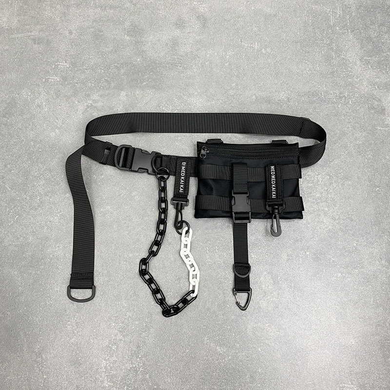 机能腰带手机包斜挎胸包嘻哈街潮流男女工装小包尼龙布穿皮带腰包,箱包皮具/热销女包/男包,手机包,淘宝优惠券,粉丝福利购,淘宝优惠卷