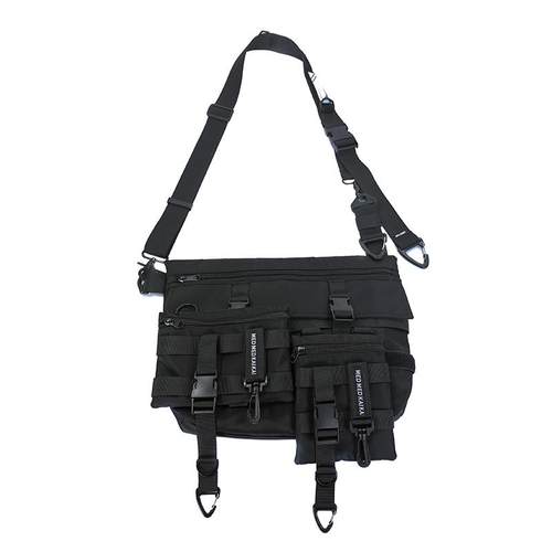 机能风斜挎包可拆卸模块化单肩手提电脑包三点辅助骑行稳定带斜背