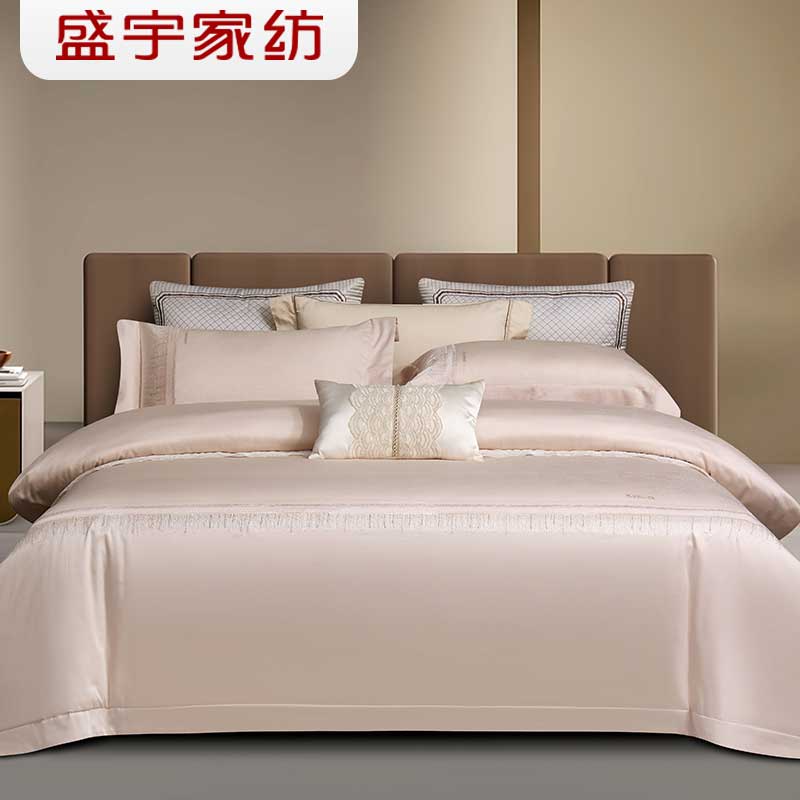 盛宇家纺 2026春夏新品 金丝棉提花绣花四件套 180*200 点点繁星