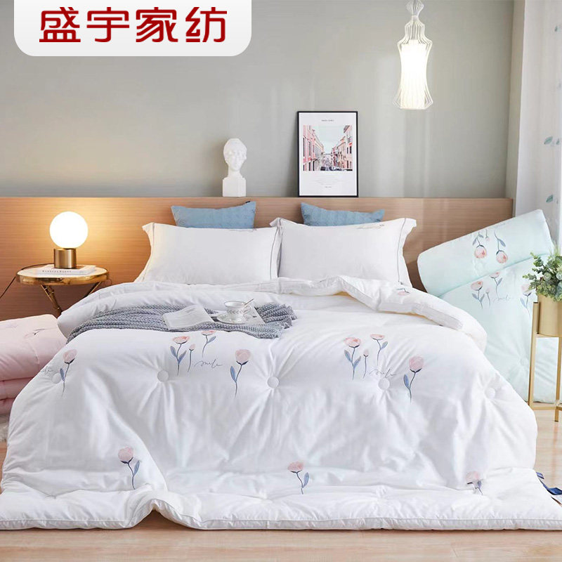 盛宇家纺 全棉冬被被芯加厚保暖被芯双人被床上用品冬季被芯 花柔,床上用品,化纤被,淘宝优惠券,粉丝福利购,淘宝优惠卷