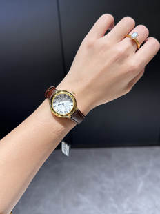 足金999西普尼黄金小金表手链送女友礼物