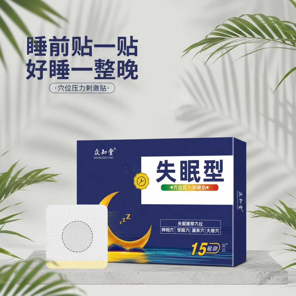 众知堂失眠贴助眠穴位贴