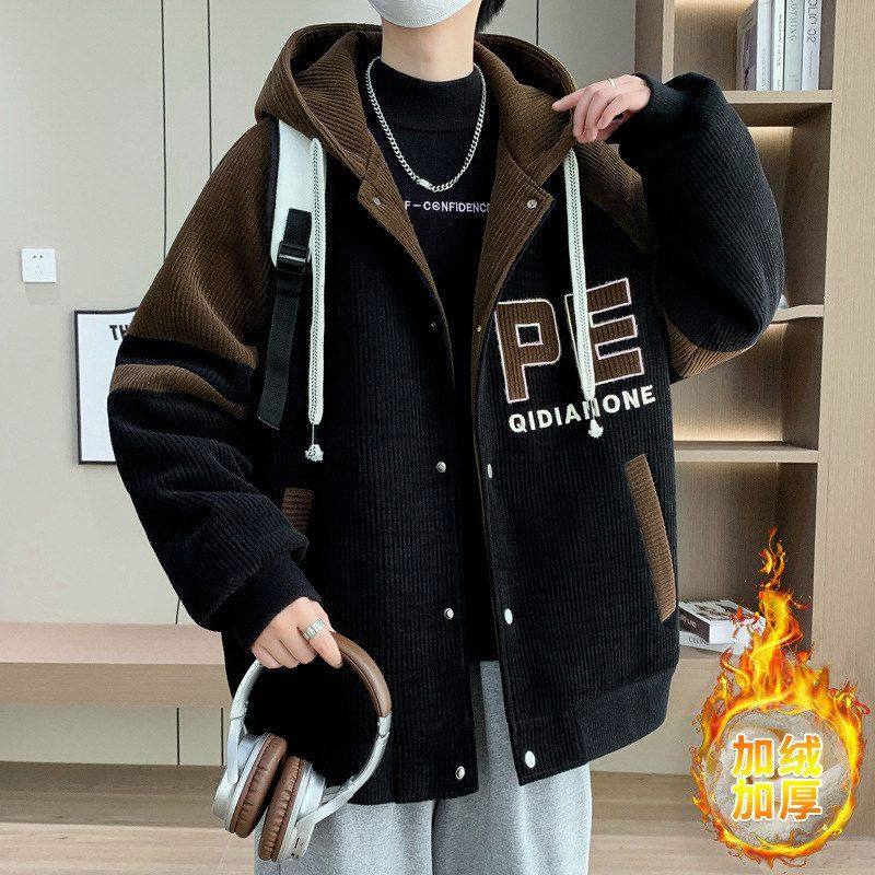 青少年冬天棉服外套冬季2025新款男孩初高中学生加厚棉袄大童棉衣