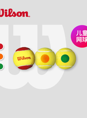 Wilson威尔逊青少年网球 初学儿童低压慢速训练球 小黄人联名网球