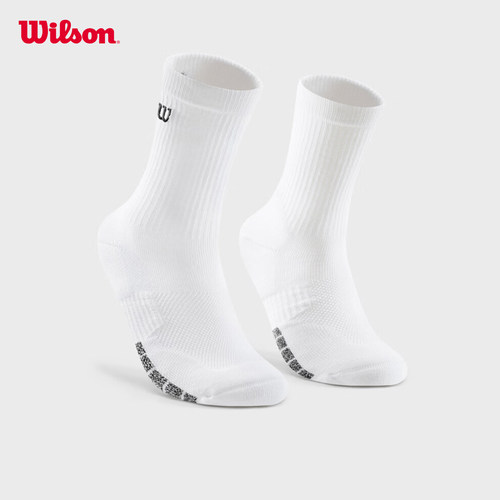 WilsonWilson运动袜男女中筒袜防滑舒适弹性透气专业运动袜