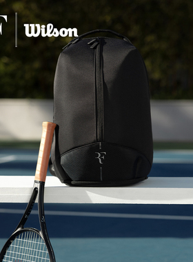 Wilson费德勒RF01网球拍包时尚全新双肩包大容量多功能黑色背包