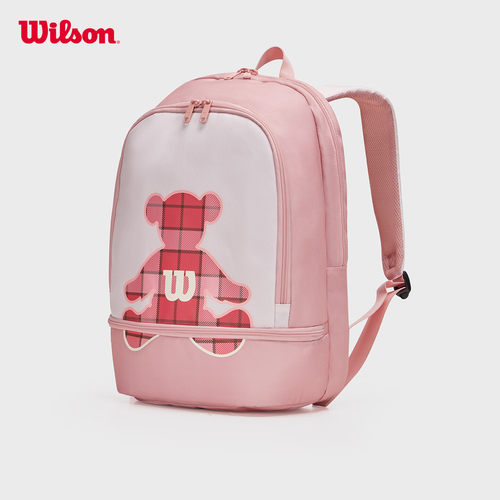 Wilson小熊印花女运动双肩包
