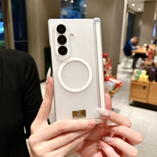 适用于三星zfold7手机壳磁吸透明超薄防摔fold6双中轴全包背磁fold5硬壳商务简约zfold4高端磨砂w26时尚高级