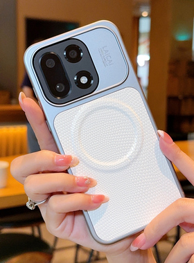 适用一加15新款手机壳1加15简约轻奢高级感1+15素皮蜥蜴纹电镀磁吸一加十五全包防摔5g保护套oneplus男女个性