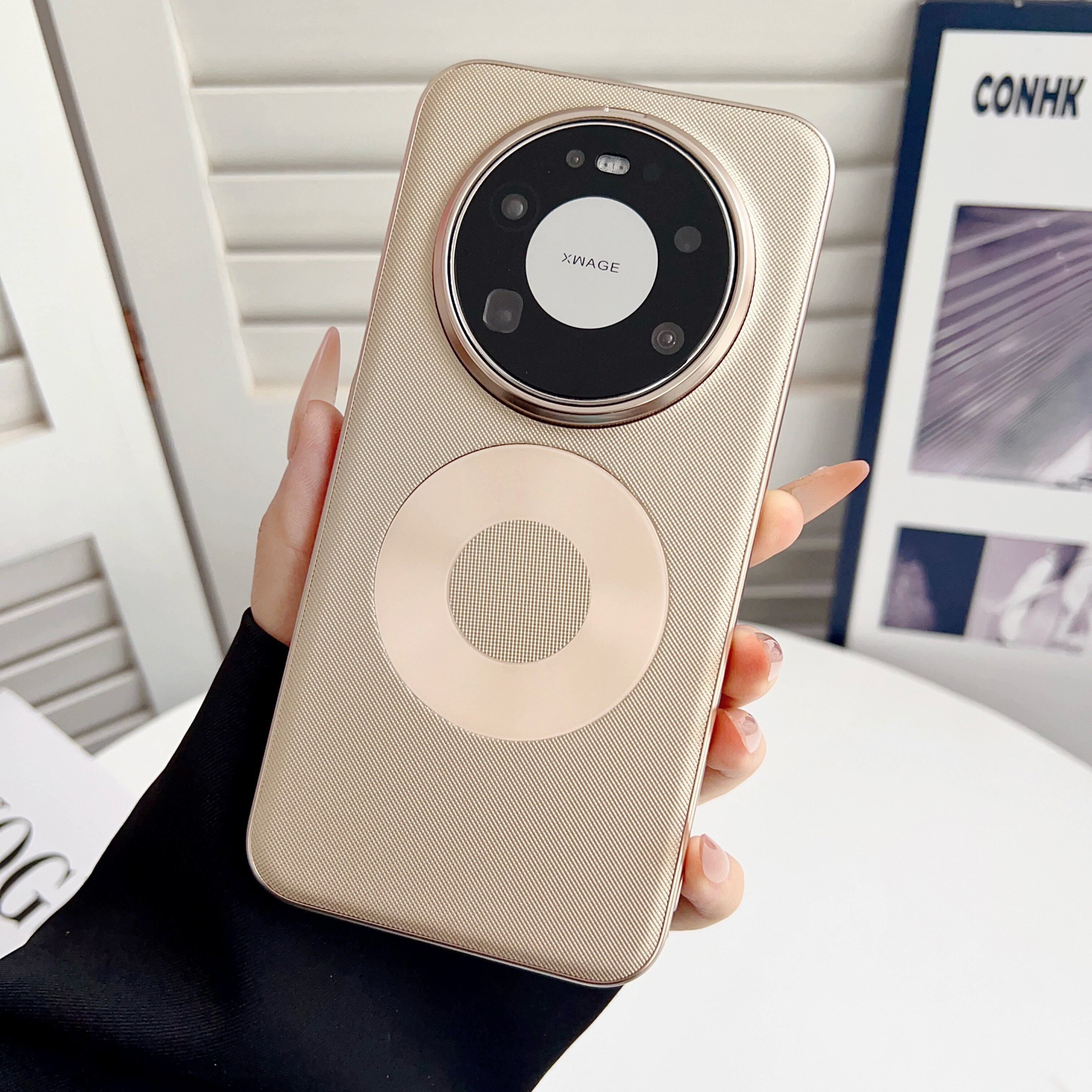 适用于华为mate80手机壳新款磁吸皮革mate80promax保护套素皮镜头精孔全包防摔80pro外壳官方男高端80风驰版