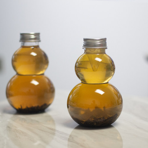 PET一次性冷泡茶瓶葫芦型塑杯