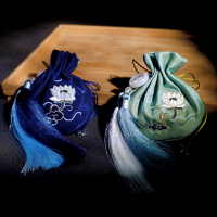 古風(fēng)香囊手工刺繡diy材料包荷花祥云荷包漢服香包香袋端午節(jié)定制