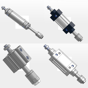 MALJ20 SEJ 可调气缸亚德客SCJ50X100 SDAJ40 50B MDJ25