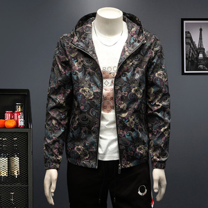 2024男装秋季新款连帽夹克外套 D217 88777 P140，男装夹克，电商D217