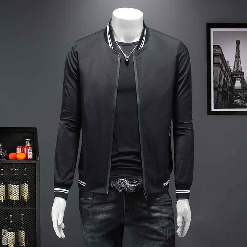 2026春季新款棒球领纯色夹克外套假模图8606P120，男装夹克，电商D217