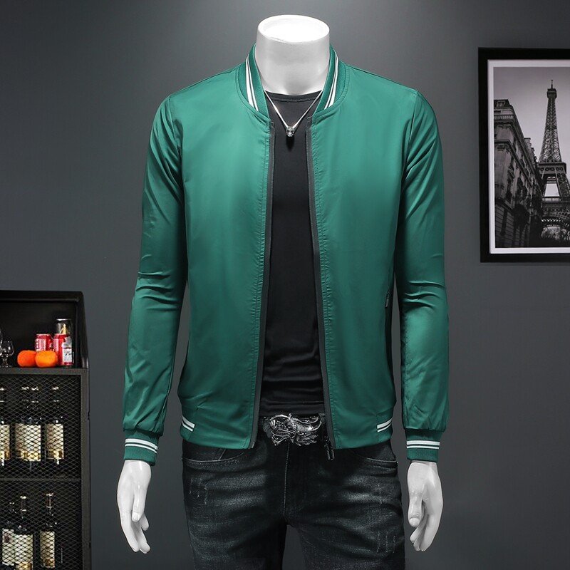 2026春季新款棒球领纯色夹克外套假模图8606P120，男装夹克，电商D217