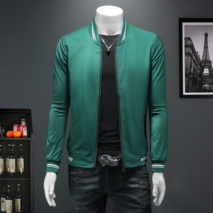 2026春季新款棒球领纯色夹克外套假模图 8606 P120，男装夹克，电商D217