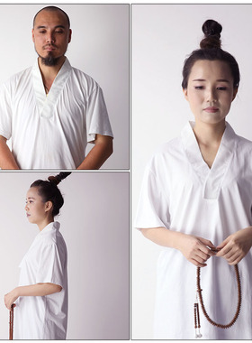 普门庵夏季福利买一送一！顶礼大拜专用短袖白色T恤内衣贴身透气