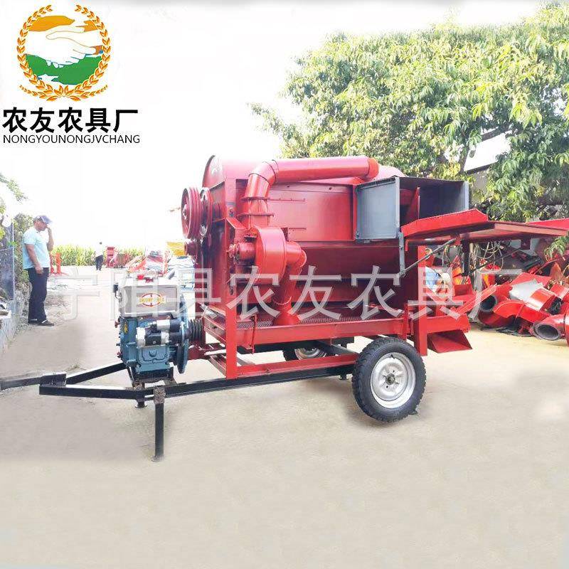 1FTU25型脱谷粒打机粒机大小麦子打粒机打谷机小麦豆收割脱粒机