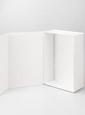 保七连板白色盒叠盒礼品盒特价优惠折新款环一片式翻盖硬纸高LCN