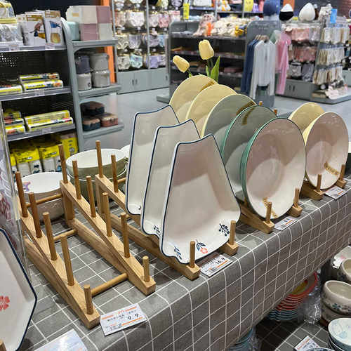 超市书籍木质茶饼展示格架A4