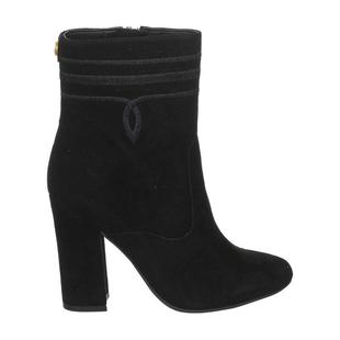 代购 GUESS女士短靴透气舒适轻便防滑圆头粗跟侧拉链后跟金属logo