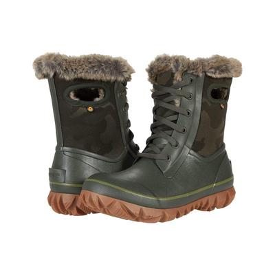 代购Bogs博格斯女士雪地靴防水保暖透气防滑系带迷彩图案