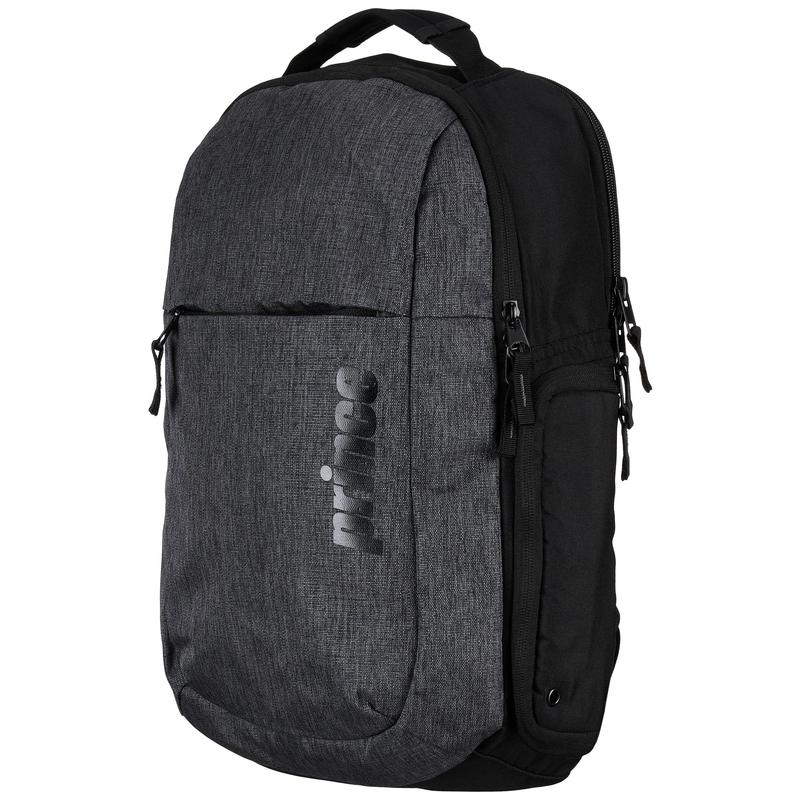 Prince王子网球包双主仓结构带衬垫保护通风侧袋弹性侧袋灰色