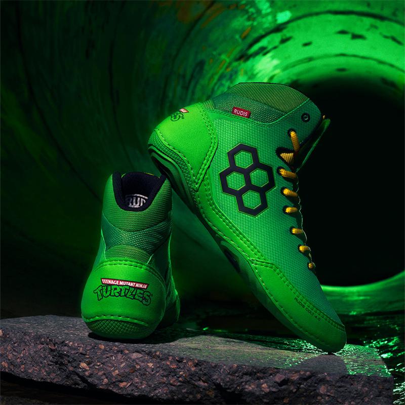 代购TMNT x RUDIS Colt 4.0忍者神龟透气运动男士摔跤鞋25年新款