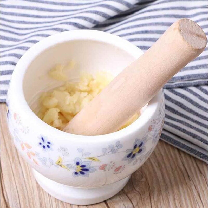 捣蒜泥家用厨房工具压蒜器压蒜器陶瓷蒜臼子捣碎器捣药罐蒜缸