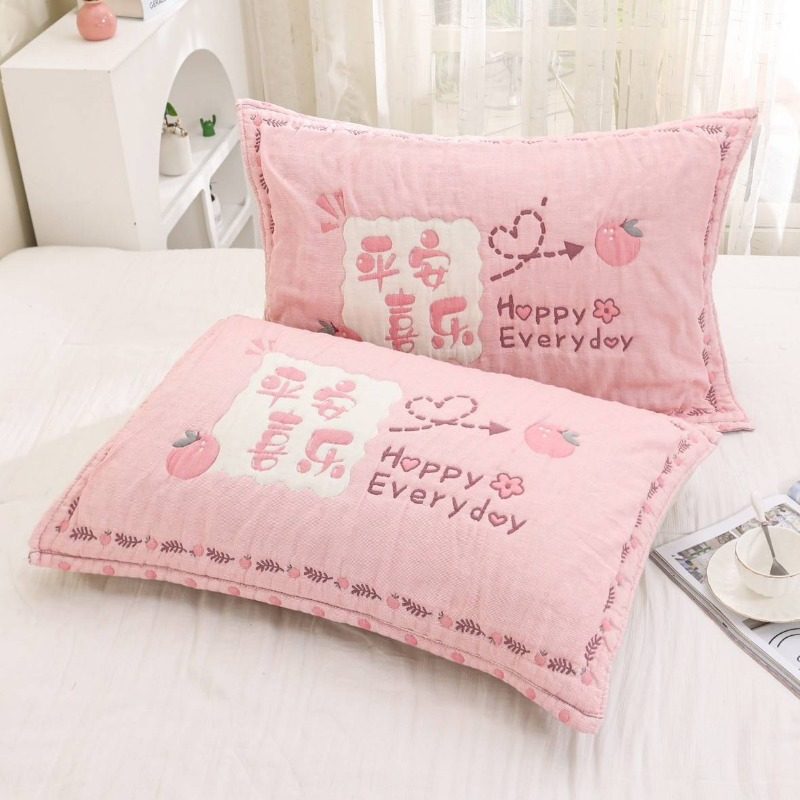 新款云朵泡芙纯棉枕巾一对装加大加厚全棉纱布高档枕头巾柔软吸汗,床上用品,枕巾,淘宝优惠券,粉丝福利购,淘宝优惠卷