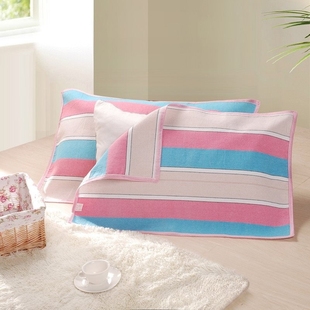 75CM 清仓布艺加厚棉儿童枕巾一对50 成人四季 帆布老粗布特价