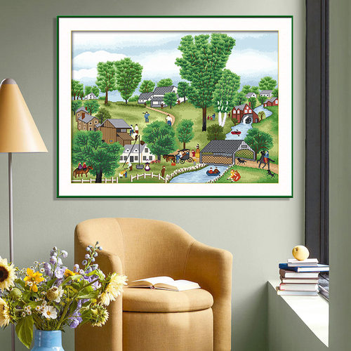 KS十字绣春天里摩西奶奶治愈