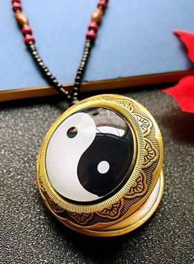 陌上花太极八卦嘎乌盒项链