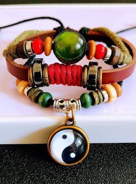 陌上花太极八卦原创设计手链