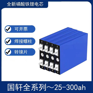全新A品 国轩磷酸铁锂电芯3.2V大单体动力电池储能光伏Lifepo4