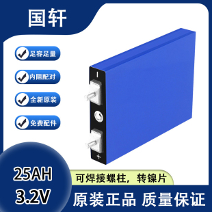 全新国轩3.2V30A磷酸铁锂大单体两轮车电芯电瓶车电动车动力电池