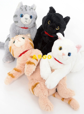 ▲ Aboo｜日本sunlemon仿真可爱安抚睡觉猫咪毛绒玩具女友礼物