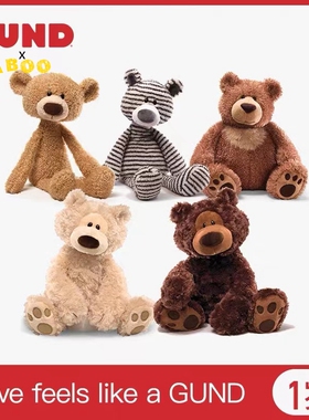 ▲ Aboo｜美国「GUND」菲尔宾熊毛绒玩具泰迪熊公仔女友生日礼物