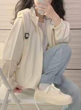 女大童夏装外套防晒服初中女生12岁女孩防紫外线13岁学院风防晒衣
