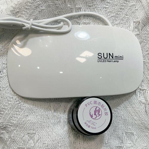 【可洛穿戴甲】穿戴甲专用固态贴片胶加桌面光疗灯套装 满98可送