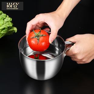 尚合不锈钢水瓢家用勺子舀水厨房水勺瓢水盛水舀洗米水漂漏勺舀子